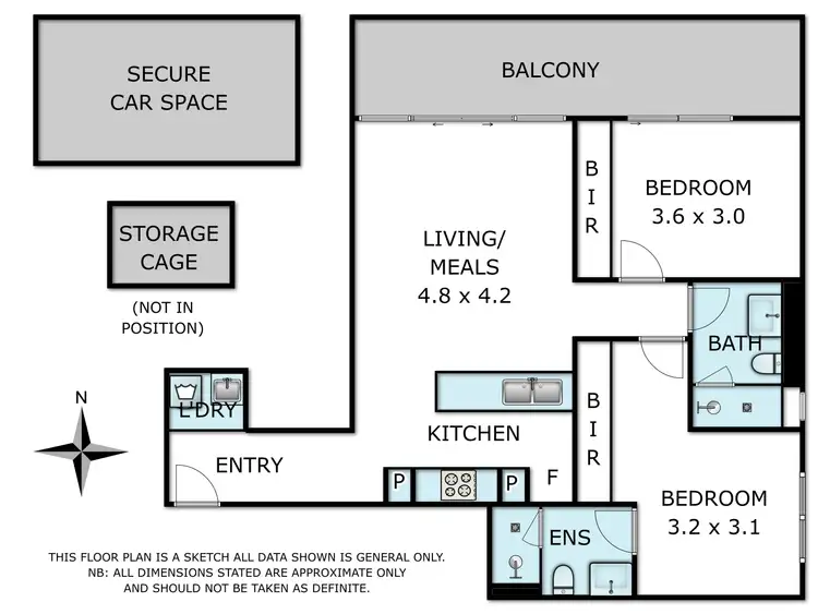 Floorplan of Homely apartment listing, 205/2-4 Elland Avenue, Box Hill VIC 3128