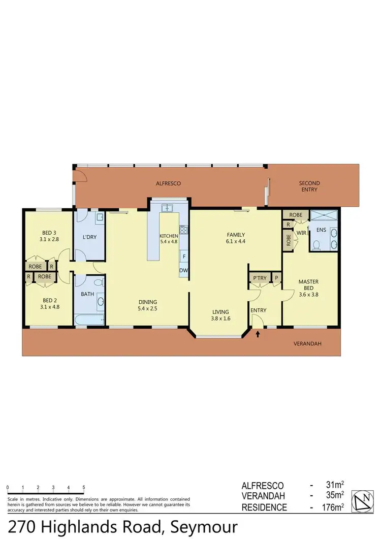 Floorplan of Homely house listing, 270 Highlands Road, Seymour VIC 3660