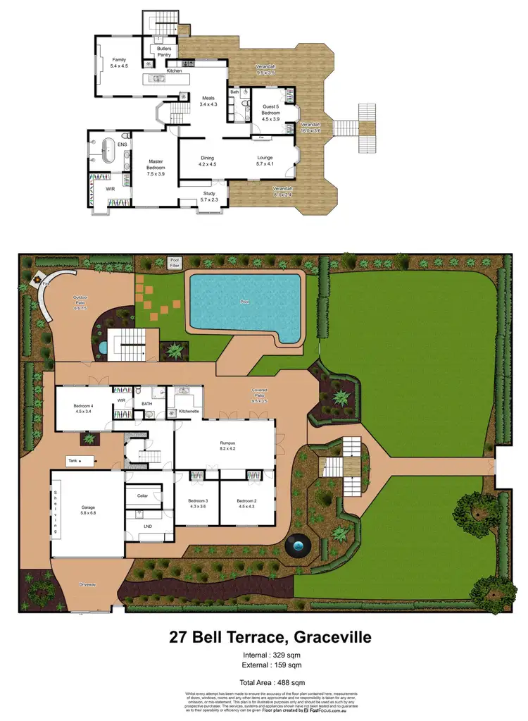 Floorplan of Homely house listing, 27 Bell Terrace, Graceville QLD 4075