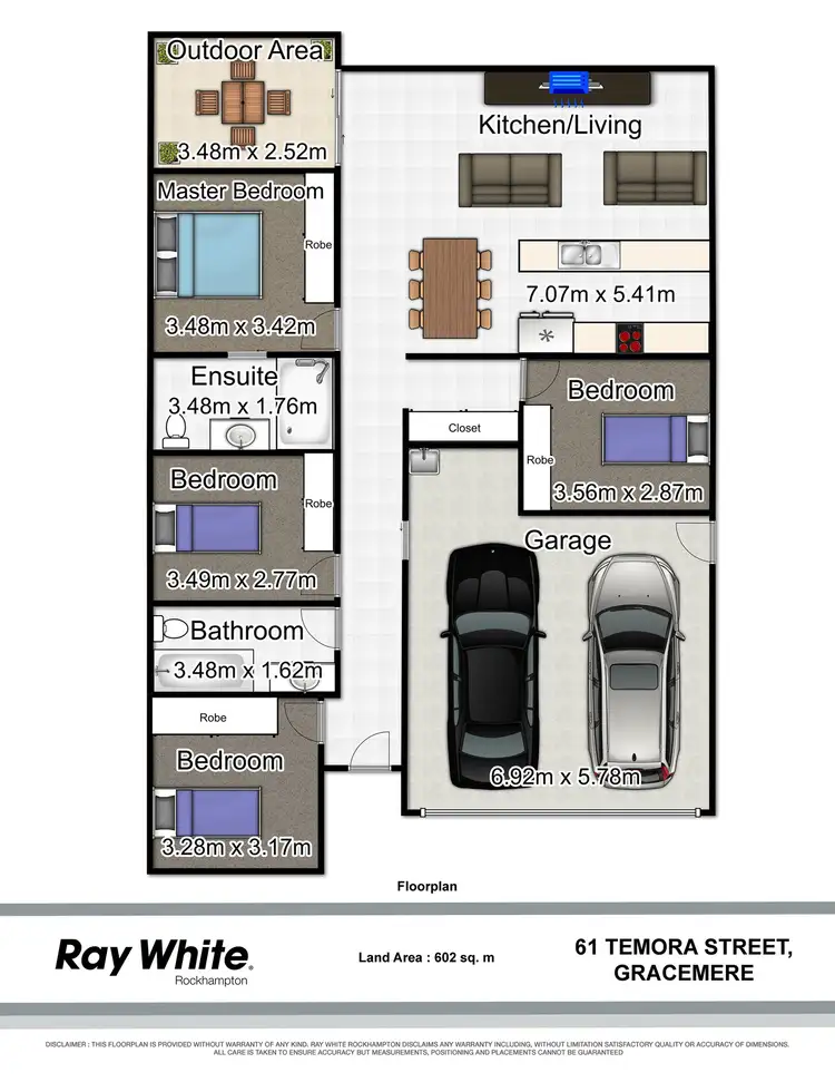 Floorplan of Homely house listing, 61 Temora Street, Gracemere QLD 4702
