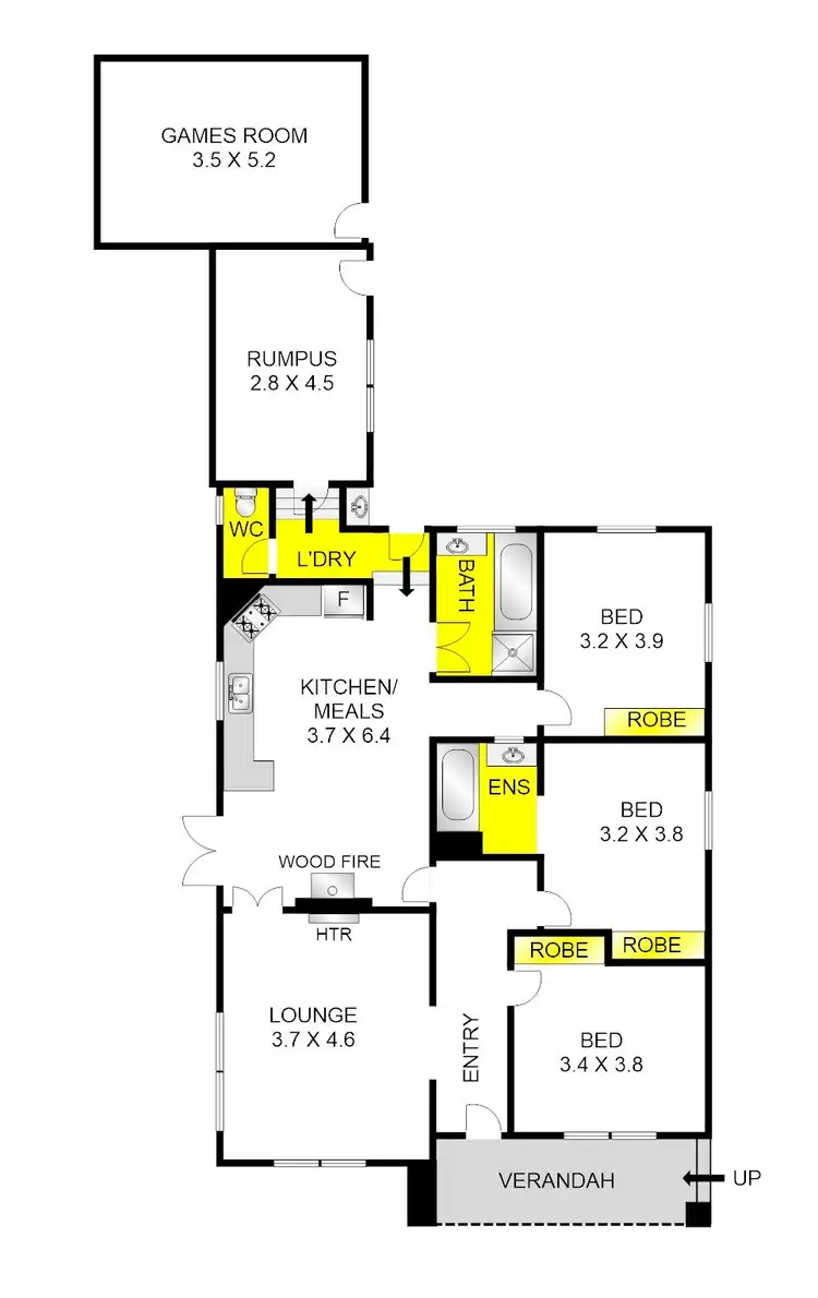 Floorplan of Homely house listing, 45 North Shore Road, Norlane VIC 3214