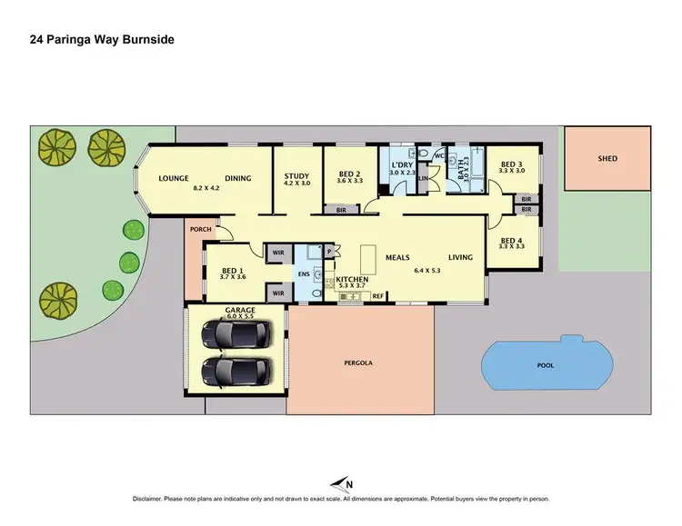Floorplan of Homely house listing, 24 Paringa Way, Burnside VIC 3023