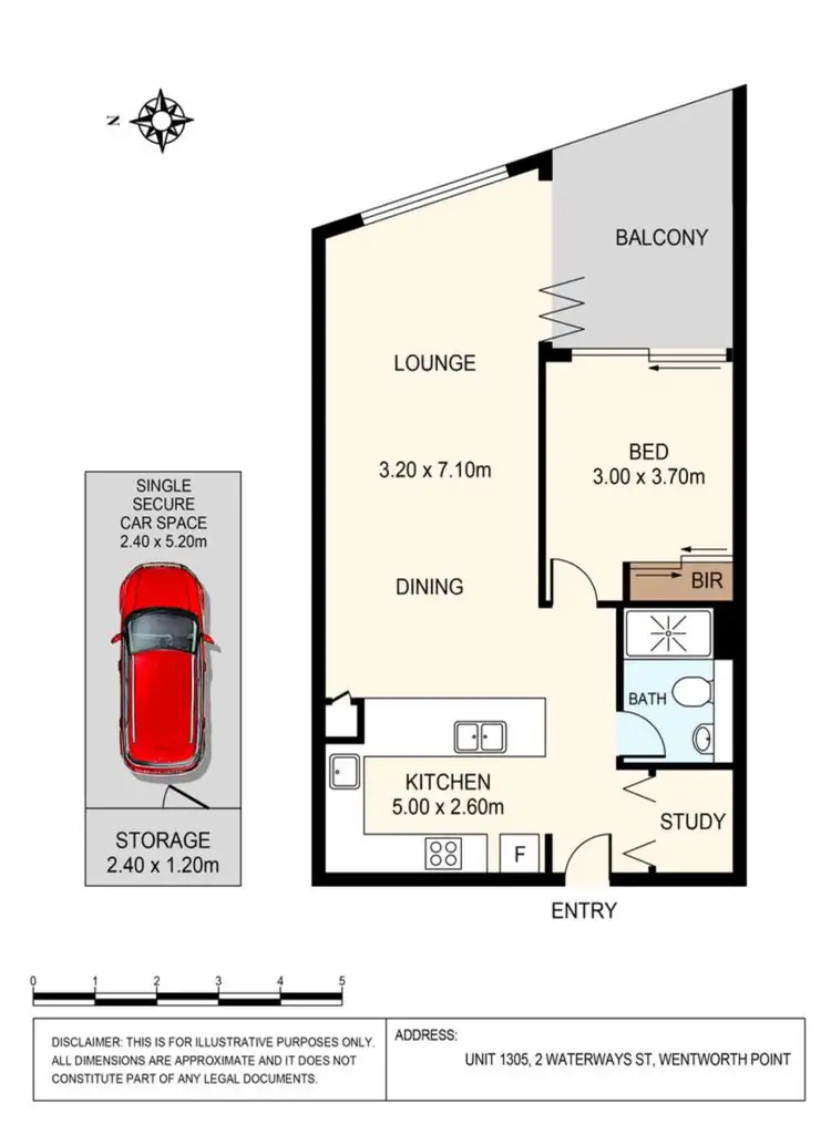 Floorplan of Homely apartment listing, 1205/2 waterways Street, Wentworth Point NSW 2127