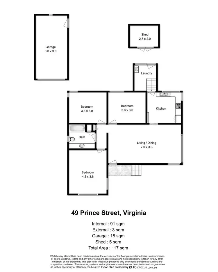 Floorplan of Homely house listing, 49 Prince Street, Virginia QLD 4014