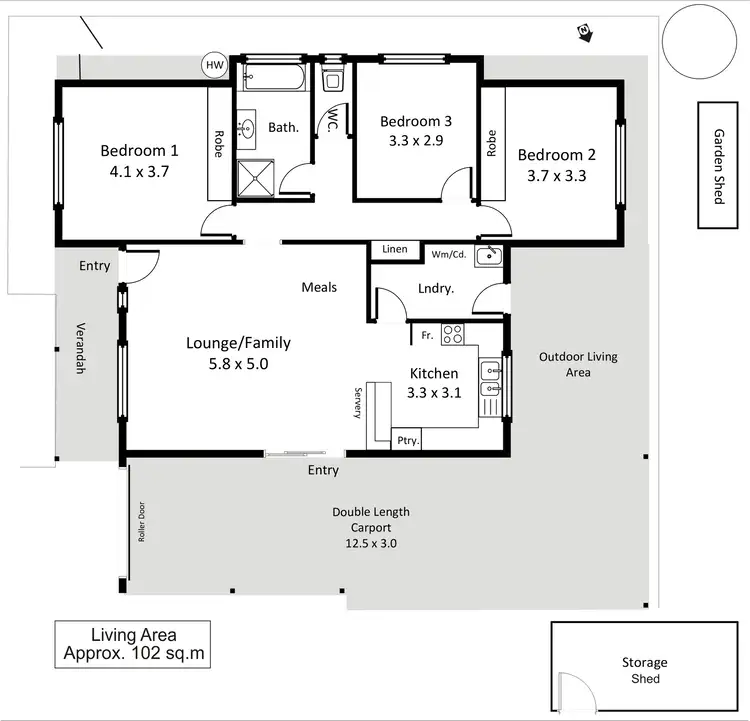 Floorplan of Homely house listing, 40A Acacia Avenue, Loxton SA 5333
