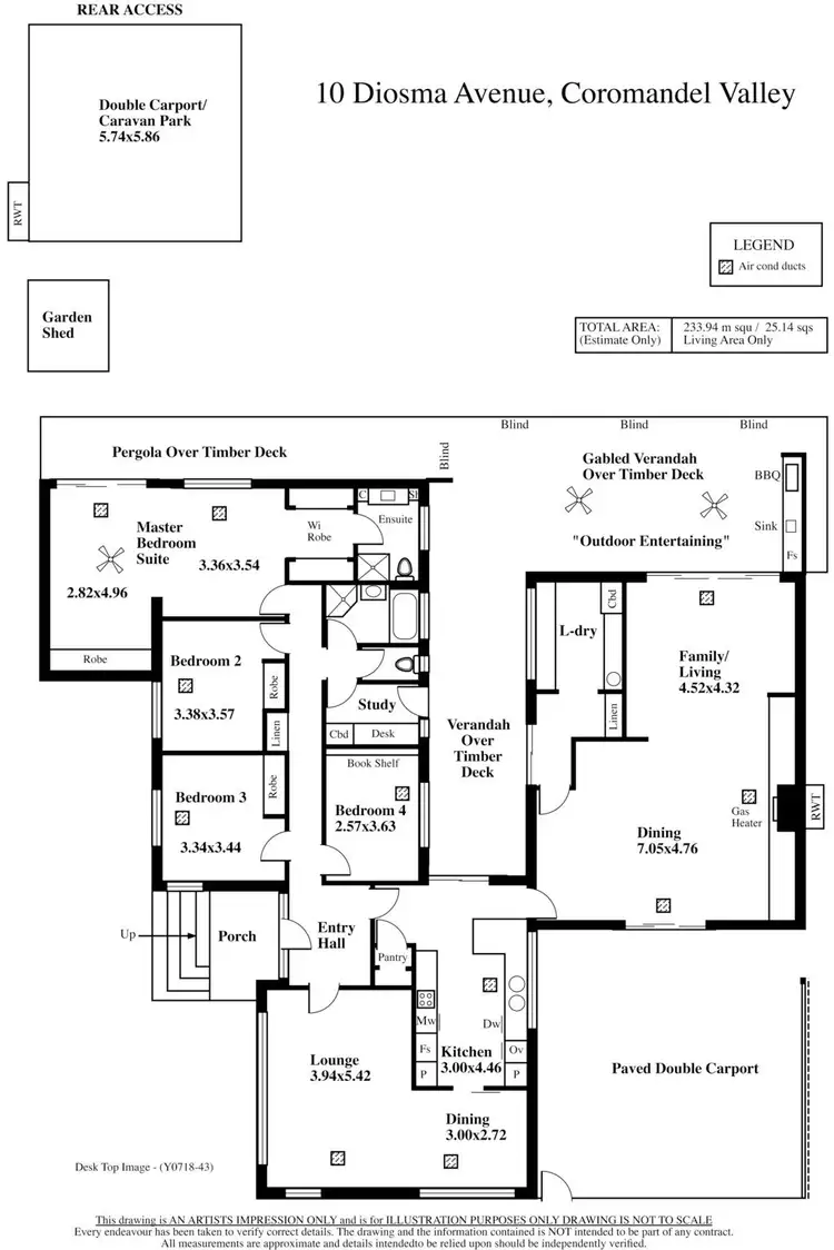 Floorplan of Homely house listing, 10 Diosma Drive, Coromandel Valley SA 5051