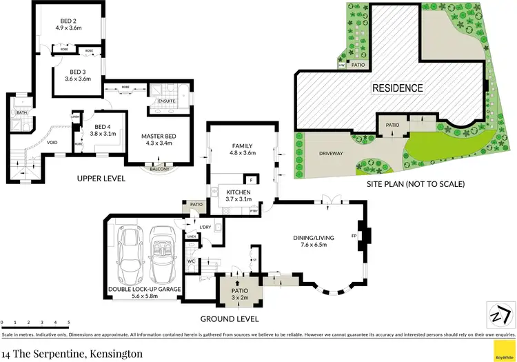 Floorplan of Homely house listing, 14 The Serpentine, Kensington NSW 2033