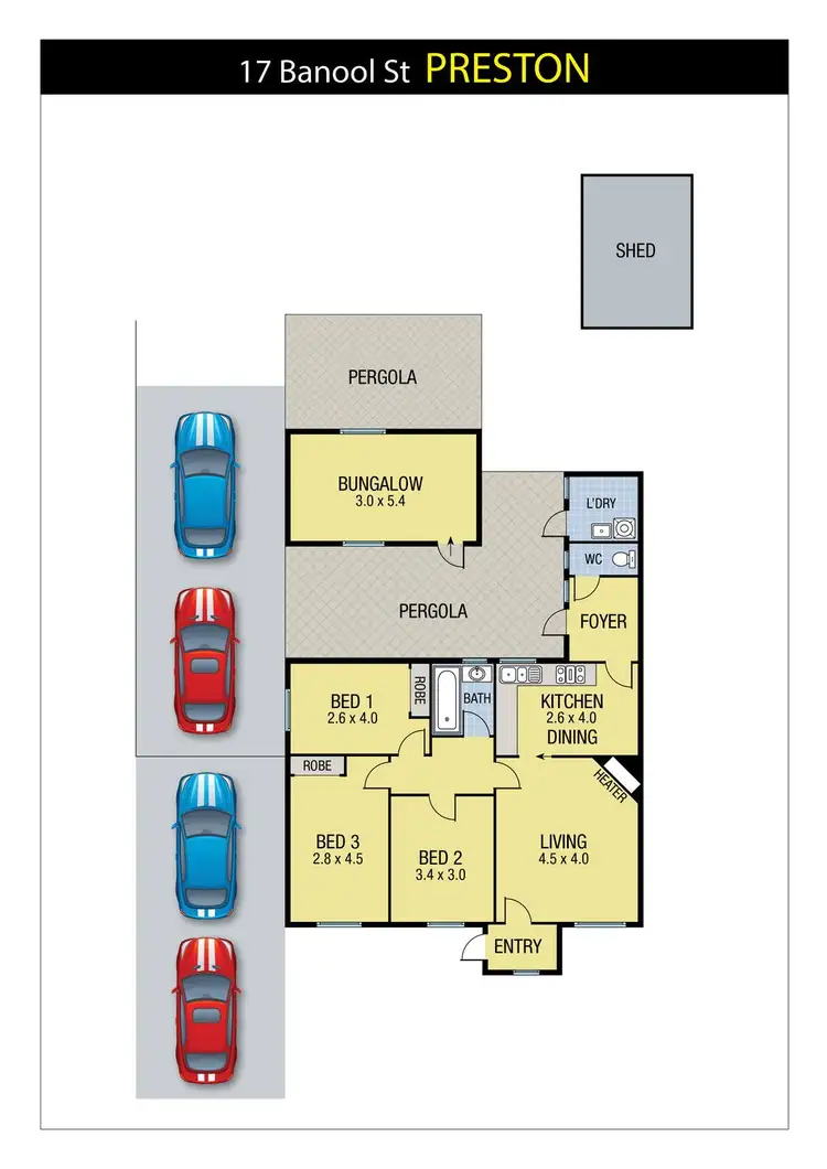 Floorplan of Homely house listing, 17 Banool Street, Preston VIC 3072