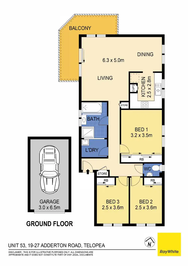 Floorplan of Homely unit listing, 53/19-27 Adderton Road, Telopea NSW 2117