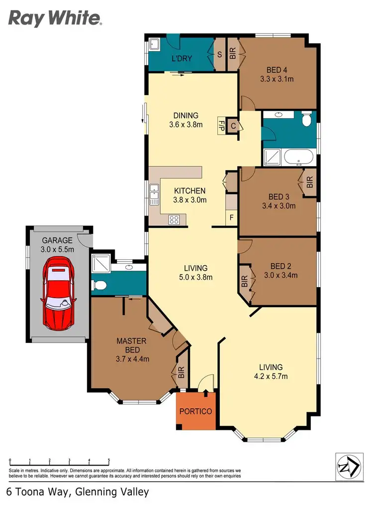 Floorplan of Homely house listing, 6 Toona Way, Glenning Valley NSW 2261