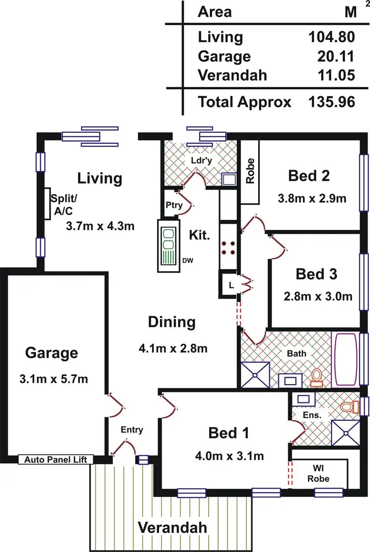 Floorplan of Homely house listing, 8 Streeton Road, Munno Para SA 5115