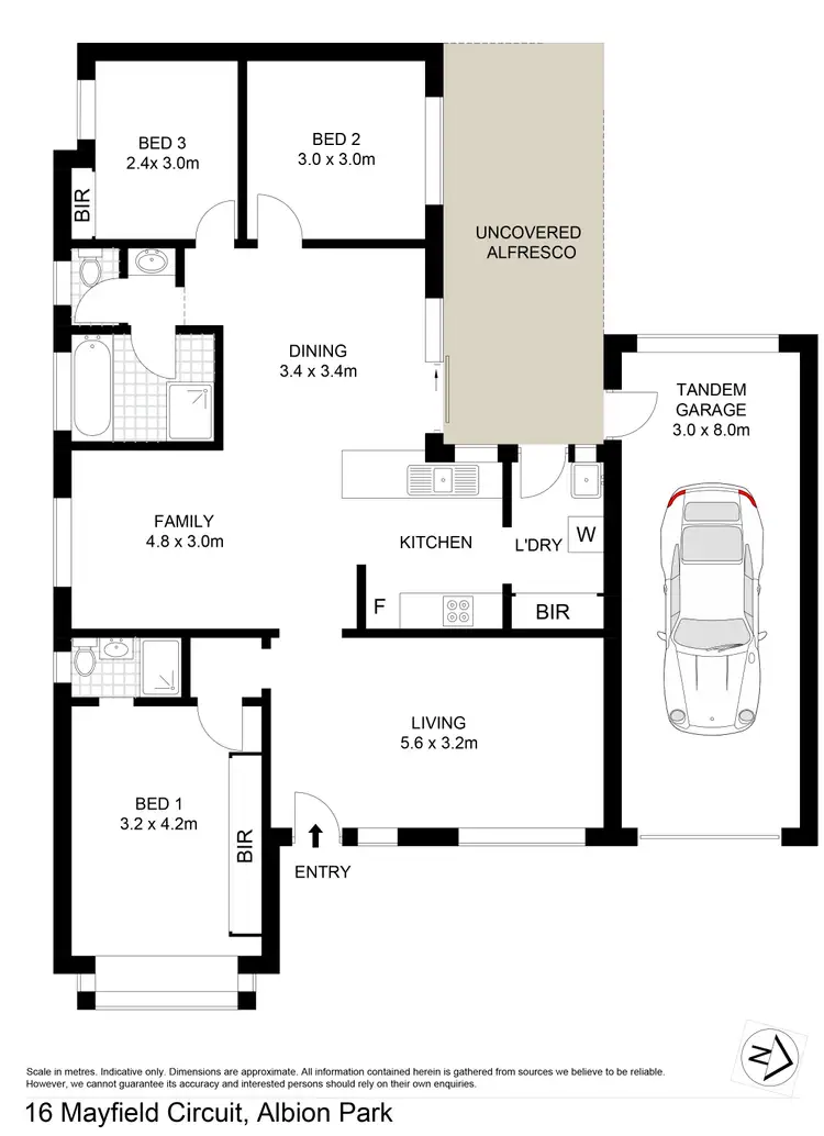 Floorplan of Homely house listing, 16 Mayfield Circuit, Albion Park NSW 2527
