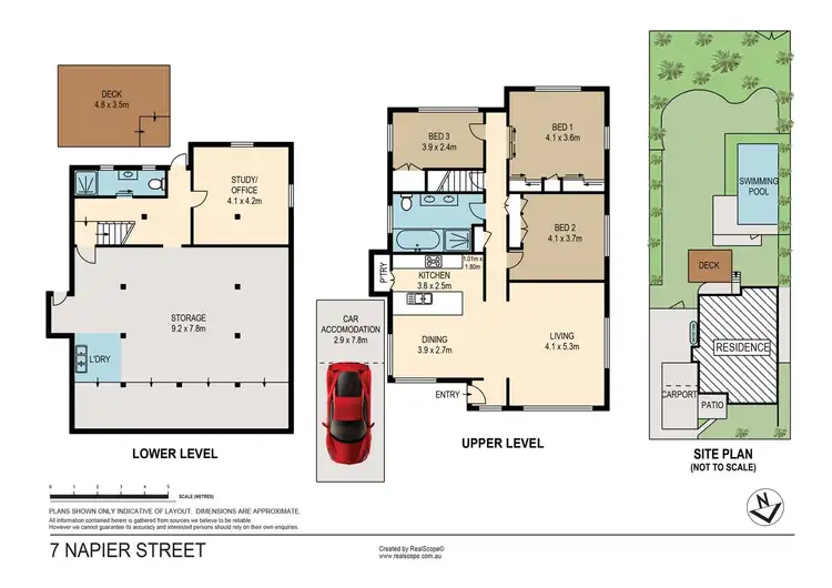 Floorplan of Homely house listing, 7 Napier Street, Carina Heights QLD 4152