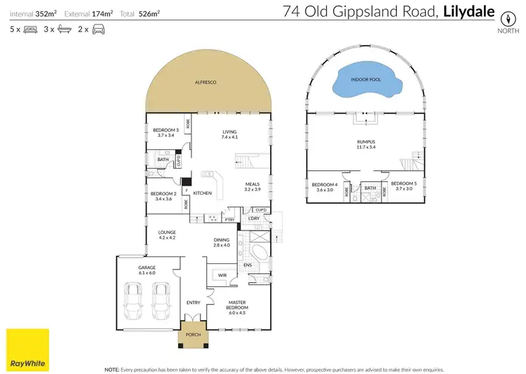Floorplan of Homely house listing, 74 Old Gippsland Road, Lilydale VIC 3140