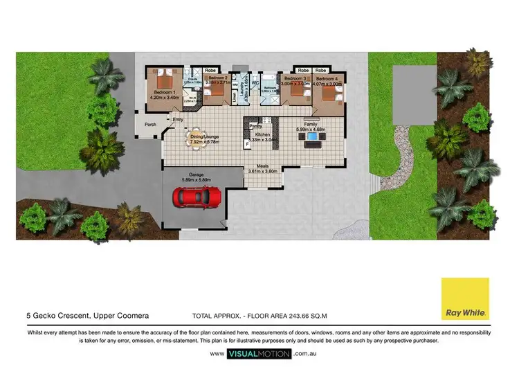 Floorplan of Homely house listing, 5 Gecko Crescent, Upper Coomera QLD 4209