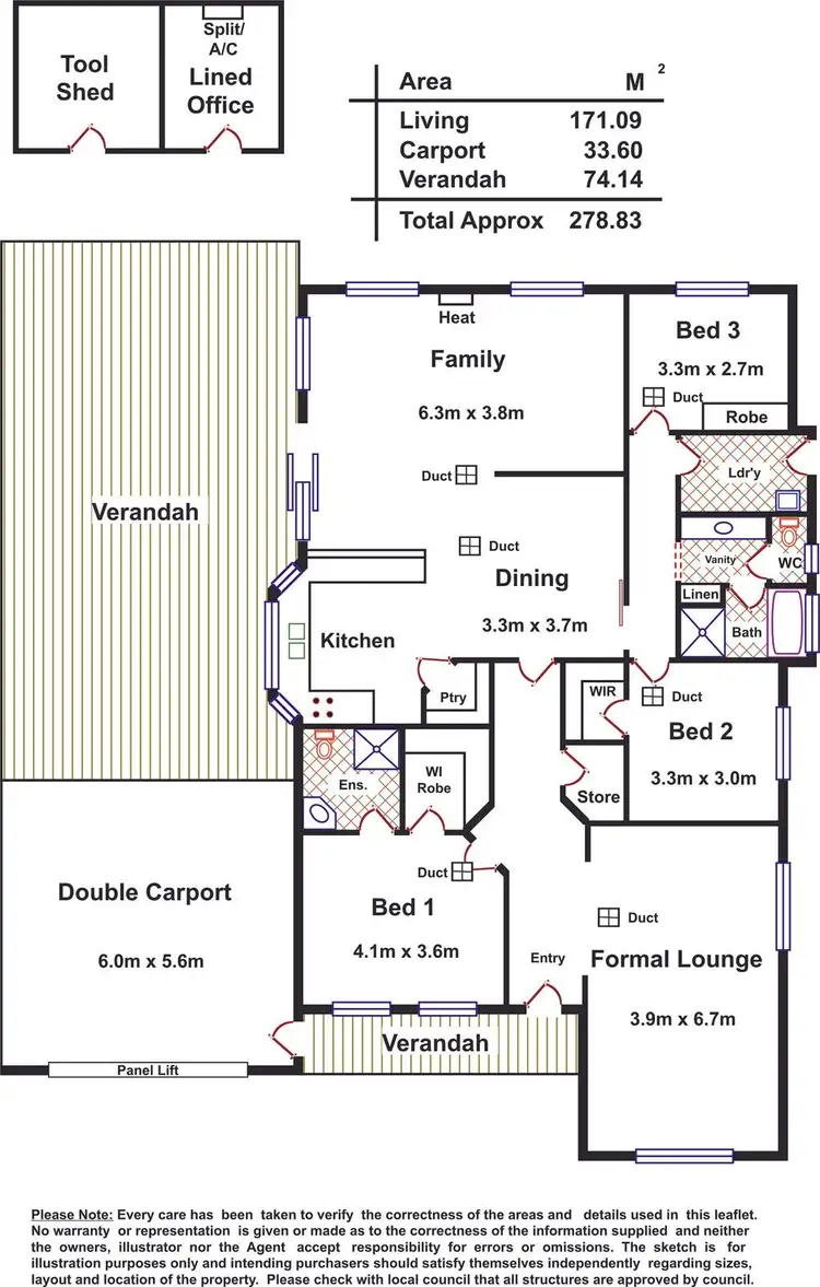 Floorplan of Homely house listing, 3 Discovery Way, Andrews Farm SA 5114