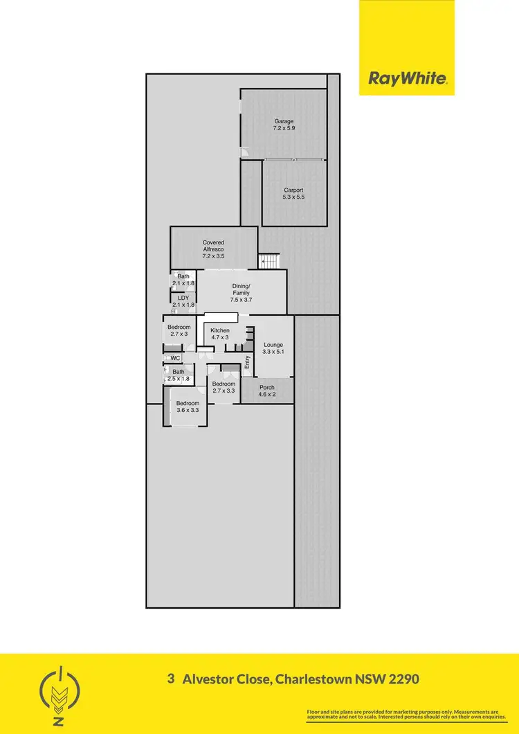 Floorplan of Homely house listing, 3 Alvestor Close, Charlestown NSW 2290