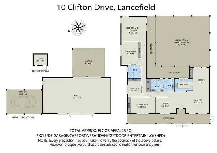 Floorplan of Homely house listing, 10 Clifton Drive, Lancefield VIC 3435