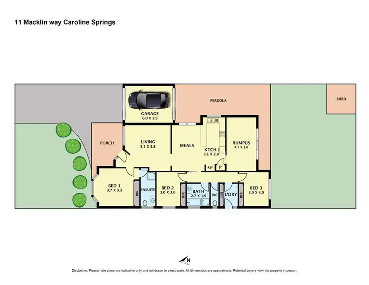 Floorplan of Homely house listing, 11 Macklin Way, Caroline Springs VIC 3023