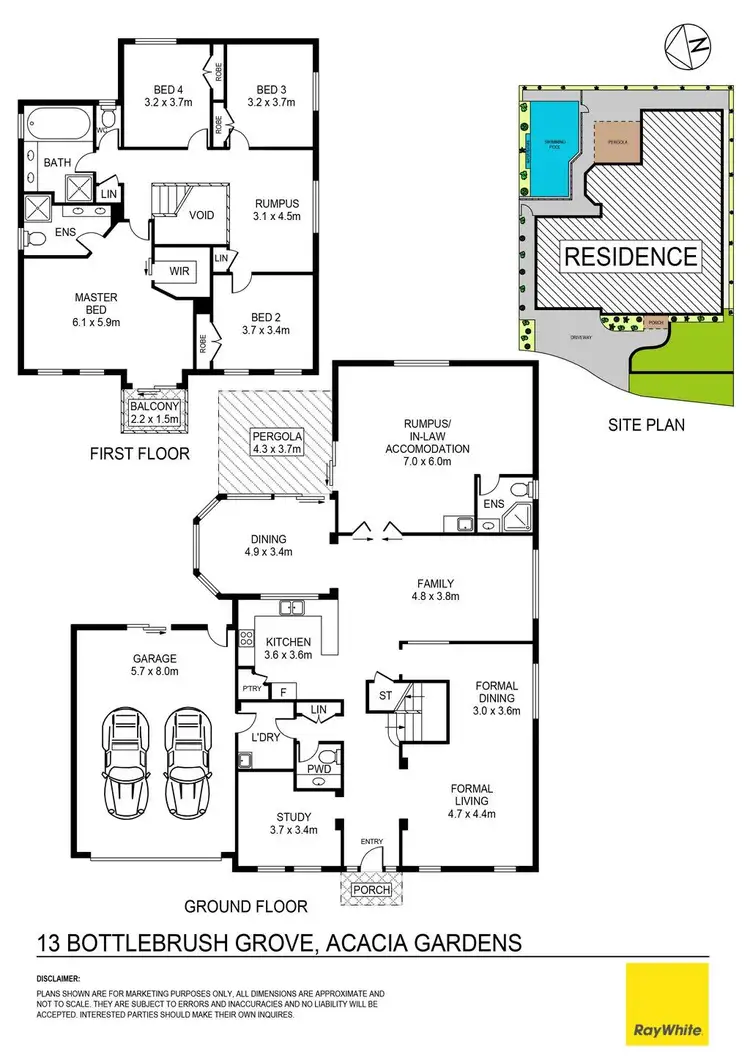 Floorplan of Homely house listing, 13 Bottlebrush Grove, Acacia Gardens NSW 2763