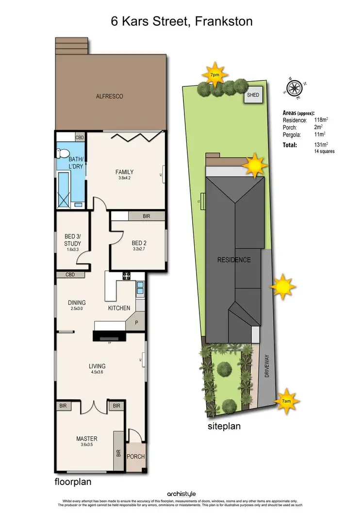 Floorplan of Homely house listing, 6 Kars Street, Frankston VIC 3199