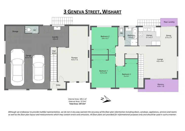 Floorplan of Homely house listing, 3 Geneva Street, Wishart QLD 4122