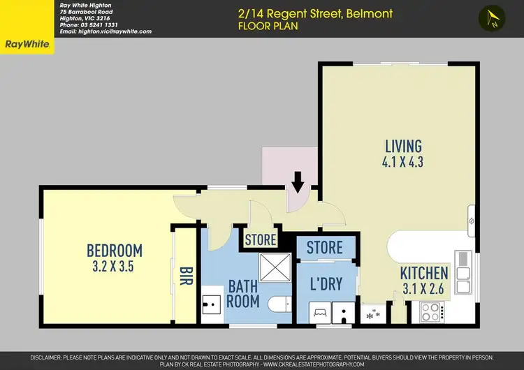 Floorplan of Homely unit listing, 2/14 Regent Street, Belmont VIC 3216