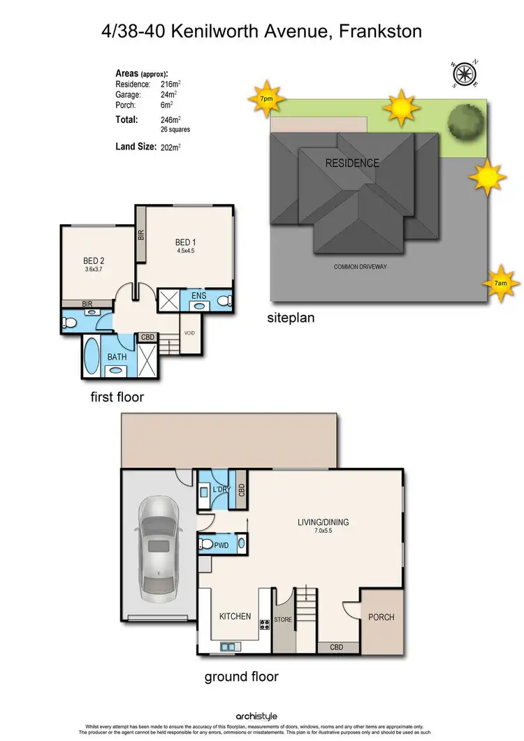 Floorplan of Homely townhouse listing, 4/38-40 Kenilworth Avenue, Frankston VIC 3199