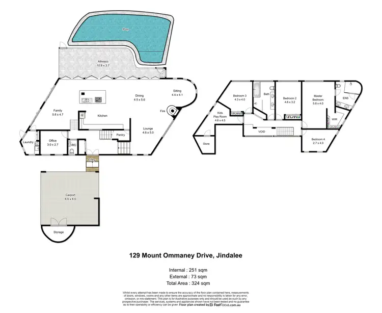 Floorplan of Homely house listing, 129 Mount Ommaney Drive, Jindalee QLD 4074
