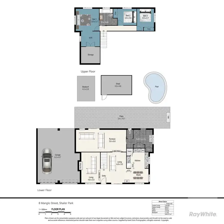 Floorplan of Homely house listing, 8 Manglo Street, Shailer Park QLD 4128