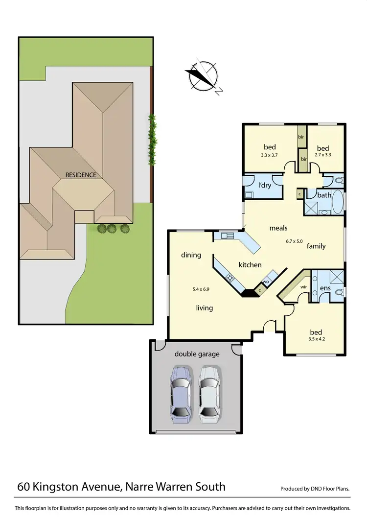 Floorplan of Homely house listing, 60 Kingston Avenue, Narre Warren South VIC 3805