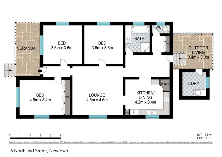 Floorplan of Homely house listing, 6 Northland Street, Newtown QLD 4350