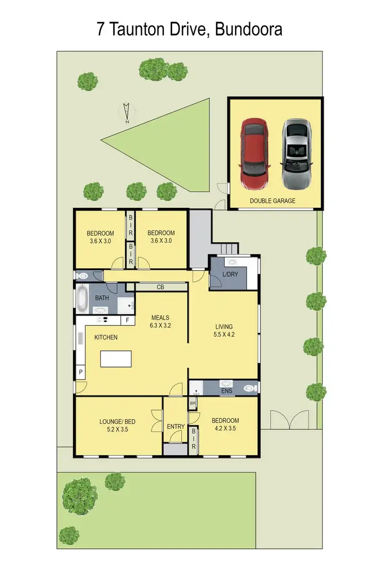 Floorplan of Homely house listing, 7 Taunton Drive, Bundoora VIC 3083