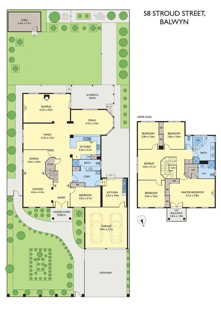 Floorplan of Homely house listing, 58 Stroud Street, Balwyn VIC 3103