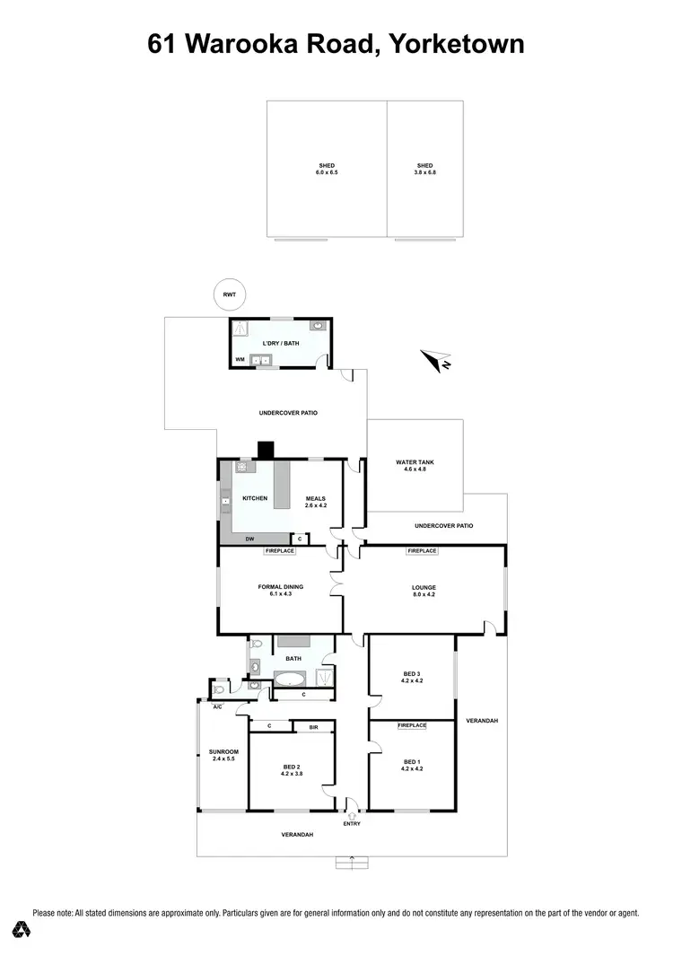 Floorplan of Homely house listing, 61 Warooka Road, Yorketown SA 5576