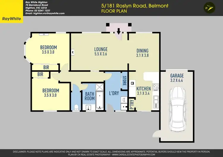 Floorplan of Homely unit listing, 5/181 Roslyn Road, Belmont VIC 3216