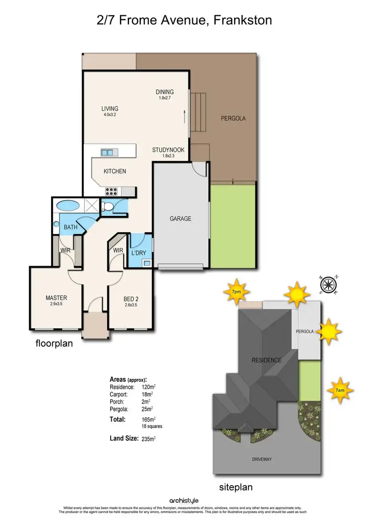 Floorplan of Homely unit listing, 2/7 Frome Avenue, Frankston VIC 3199