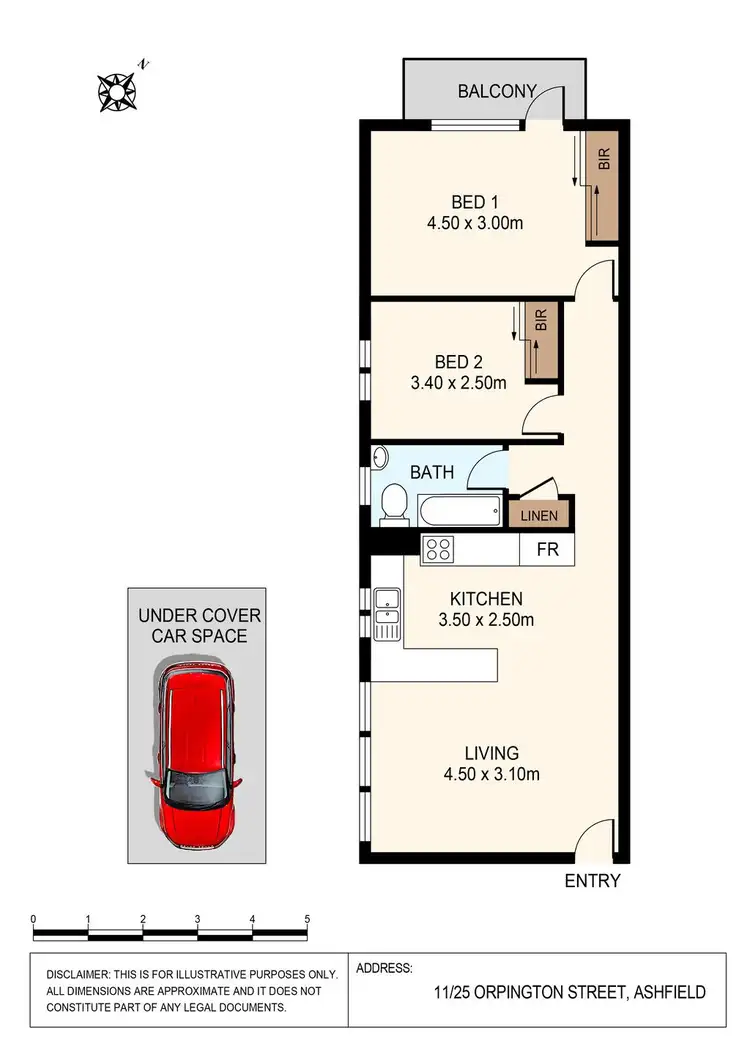 Floorplan of Homely unit listing, 11/25 Orpington Street, Ashfield NSW 2131