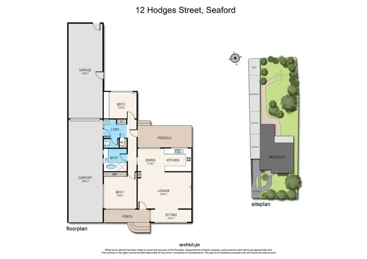 Floorplan of Homely house listing, 12 Hodges Street, Seaford VIC 3198
