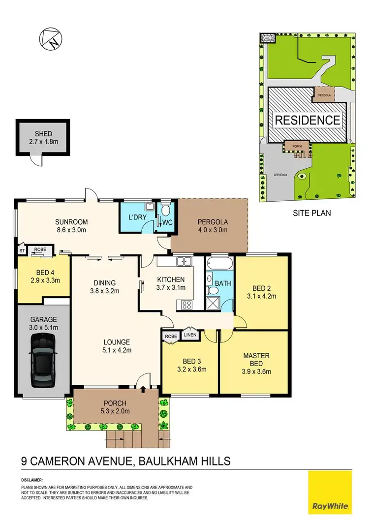 Floorplan of Homely house listing, 9 Cameron Avenue, Baulkham Hills NSW 2153
