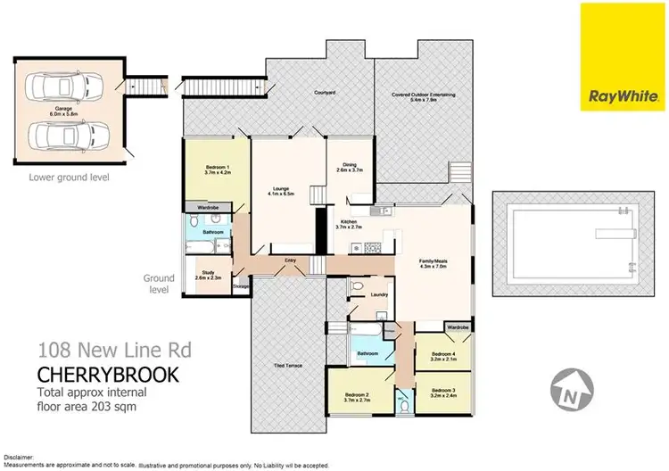 Floorplan of Homely house listing, 108 New Line Road, Cherrybrook NSW 2126