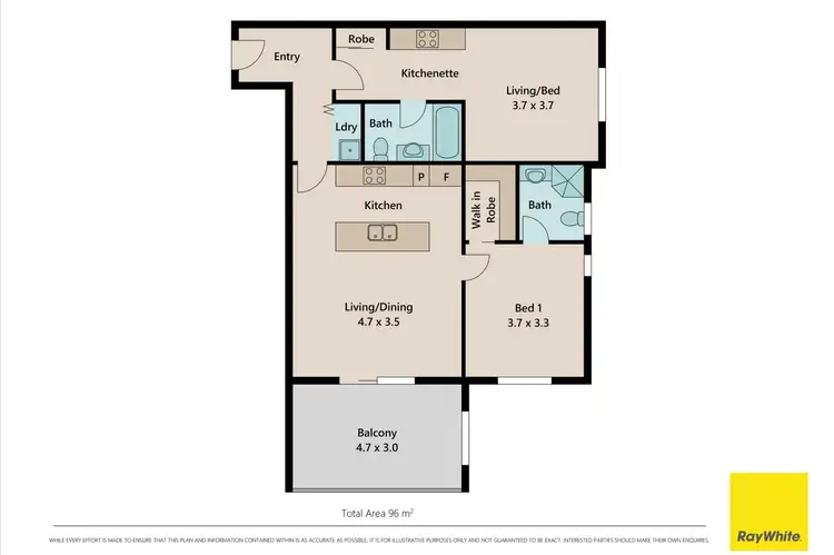 Floorplan of Homely apartment listing, 201/6 Exford Street, Brisbane QLD 4000