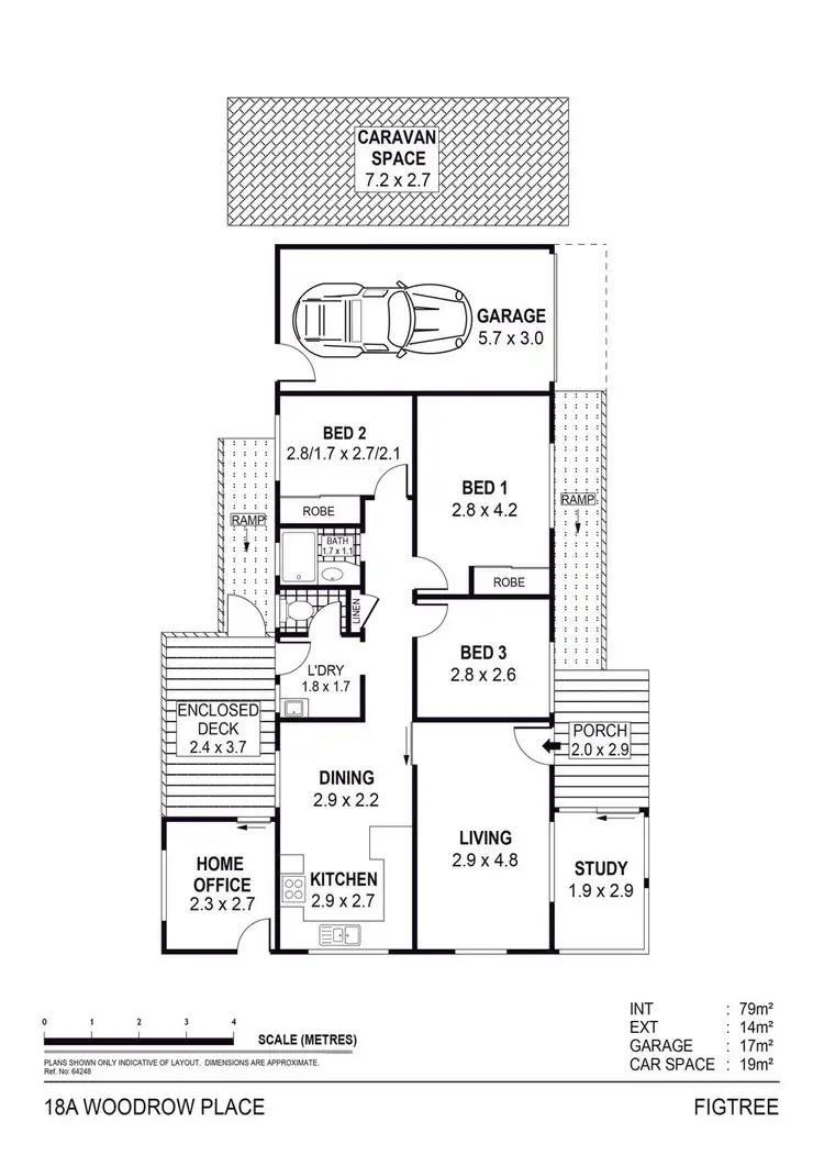 Floorplan of Homely villa listing, 18A Woodrow Place, Figtree NSW 2525