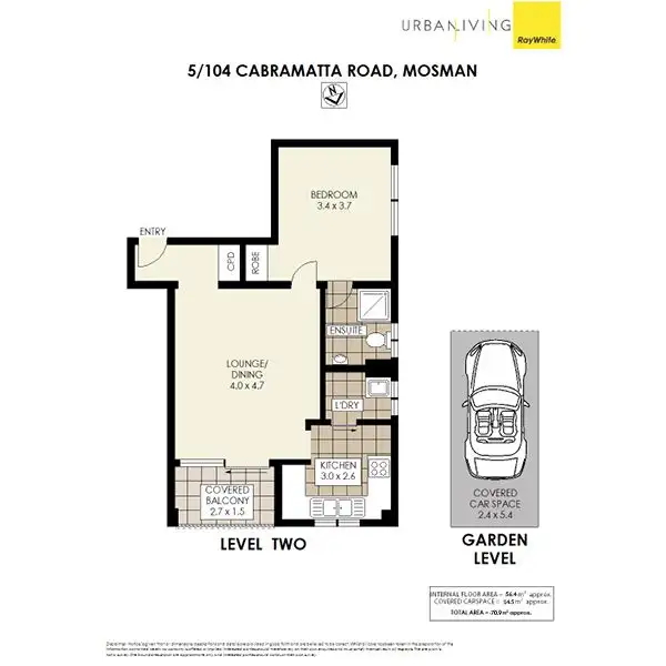 Floorplan of Homely apartment listing, 5/104 Cabramatta Road, Mosman NSW 2088
