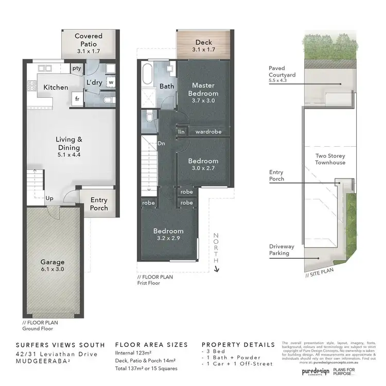 Floorplan of Homely townhouse listing, 42/31 Leviathan Drive, Mudgeeraba QLD 4213