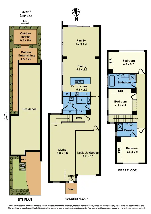 Floorplan of Homely townhouse listing, 163 Hudsons Road, Spotswood VIC 3015
