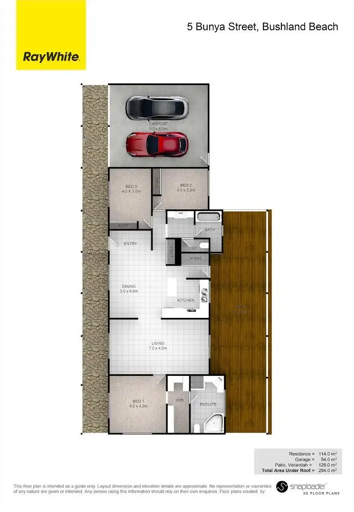 Floorplan of Homely house listing, 5 Bunya Street, Bushland Beach QLD 4818