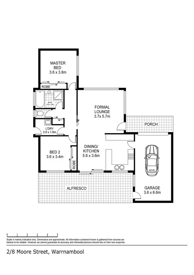 Floorplan of Homely house listing, 2/8 Moore Street, Warrnambool VIC 3280