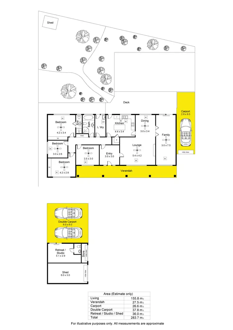 Floorplan of Homely house listing, 5 Grevillea Way, Belair SA 5052