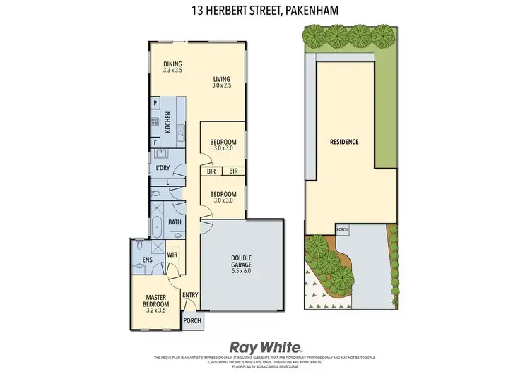 Floorplan of Homely house listing, 13 Herbert Street, Pakenham VIC 3810